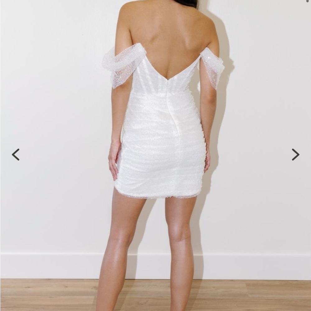 By Watters White Dress (size 6) - Picture 3 of 3